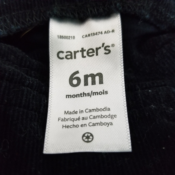 6 month Carters overalls corduroy - Picture 2 of 3